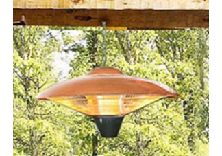 Hanging Copper Halogen Patio Heater