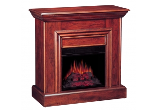 Cherry Wall Mantel Electric Fireplace