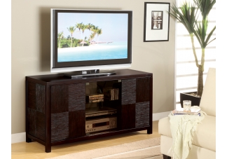 Contemporary TV Console in Cappuccino