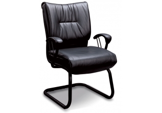 Contemporary Faux Leather Office Side