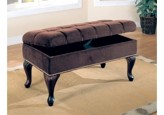 Storage Bench With Tufted Buttons
