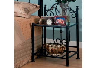 Lamar Casual Iron Nightstand