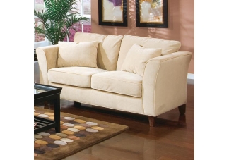 Cream Park Place Love Seat