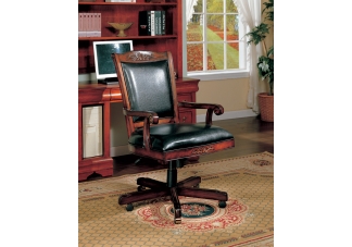 Traditional Faux Leather Office Task Chair