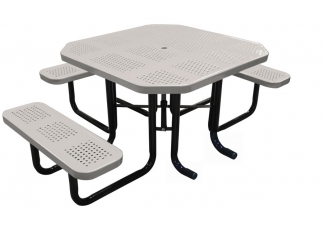 picnic tables, octagonal picnic tables