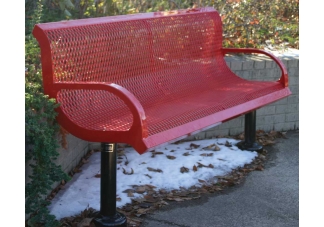Wingline Expanded Metal Park Bench
