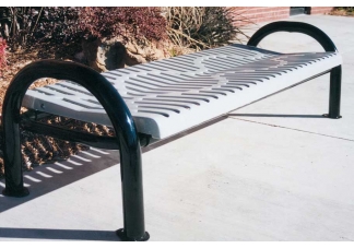 Modern Classic Style Backless Park Bench