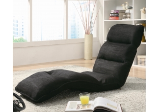 Black Upholstered Gaming Chair