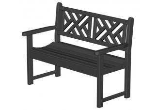 Poly-Wood Chippendale Patio Bench