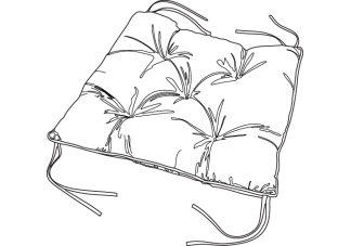 Tufted Chair Back Cushion