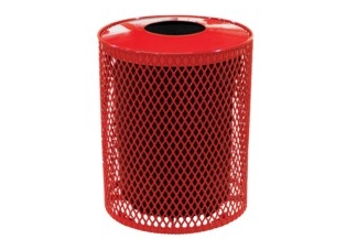 Expanded Metal Trash Can