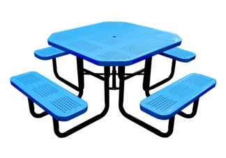 Octagonal perforated table