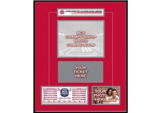 Alabama 2011 BCS Champions Ticket Frame
