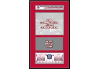 Alabama 2011 BCS Champions Ticket Frame