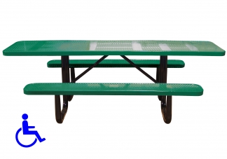 8 Foot ADA Perforated Table