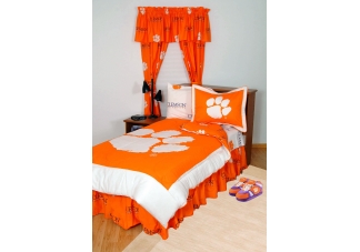 Clemson Bed in a Bag | White Sheets