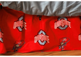 Ohio State Dust Ruffle