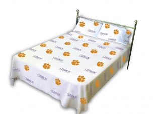 Clemson Sheet Set | White