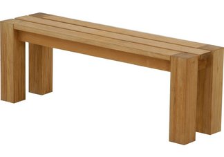 4-Foot Backless Teak Bench