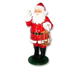 Decorative 4.5 Santa with Candle Holder
