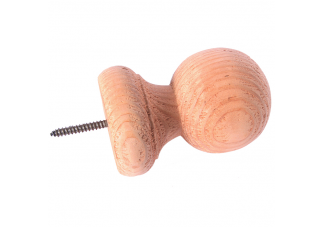 5 Inch Wood Ball Finial