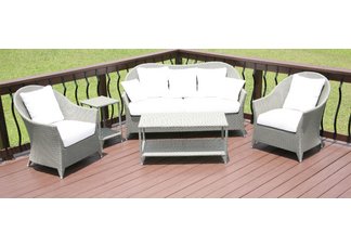 5 piece wicker rattan set