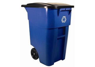 trash can, waste receptacle, recycle bin