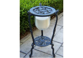 Frog Candle Holder With Candle