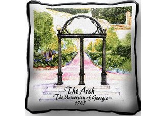 Univ of Georgia Arch Pillow