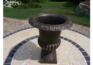 18 Inch Roman Urn, urns, grecian urs, garden urns
