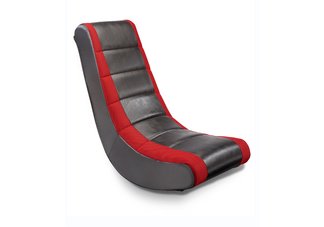 Red stripe black rocker