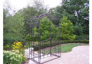 Gothic Arbor with Gate