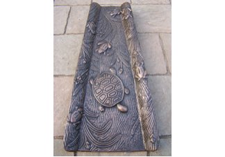 Cast Aluminum Turtle Frog Splash Block