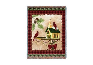 Christmas in the Garden Throw