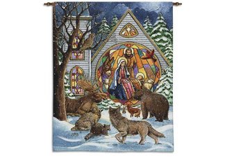 Snowfall Nativity Wall Hanging