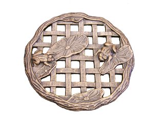 Cast Luminum Stepping Stone Frog