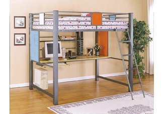 Teen Trends Full Loft Study Bunk Bed (ships in 2 cartons)