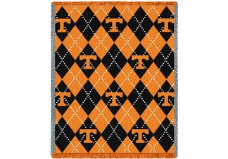 Univ of Tennessee Plaid Throw
