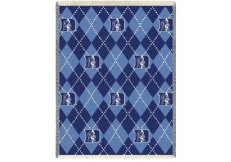 Duke Univ Plaid Throw