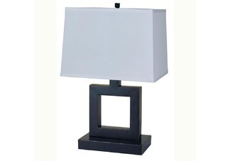 Square Table Lamp - Dark Bronze