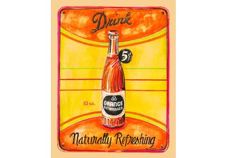 Vintage Orange Soda Bottle
