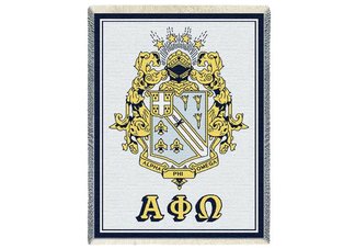 Alpha Phi Omega Crest Throw
