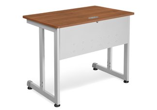 Cherry Modular Computer/Privacy Table 24"x36