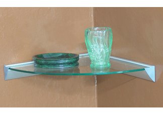 Essentials Corner Glas Shelf30