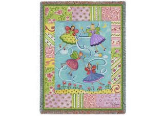 Patchwork Fairies Throw