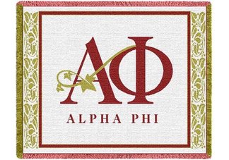 Alpha Phi Letters Throw