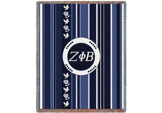 Zeta Phi Beta Stripe Throw