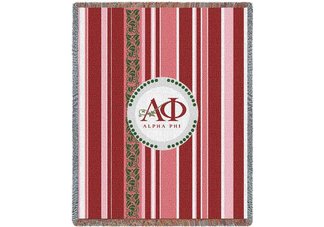 Alpha Phi Stripe Throw