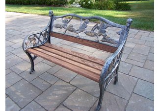 Cast Iron Frog Kiddy Bench