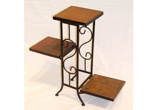 3 Tier Plant Stand w/ slate top